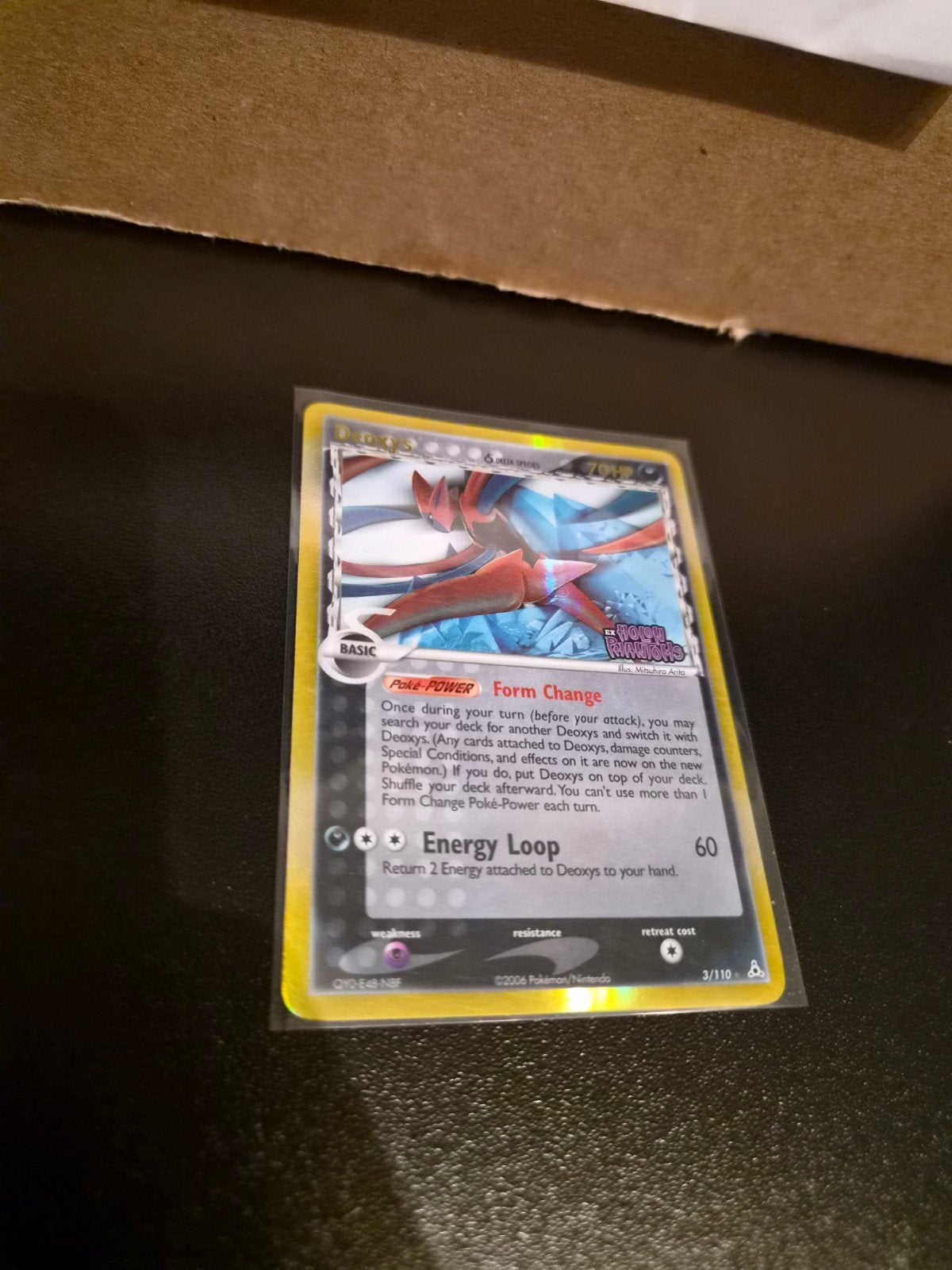 STAMPED Deoxys 3/110 Holon Phantoms Delta Species, Enlèvement ou Envoi, Comme neuf, Booster, Foil
