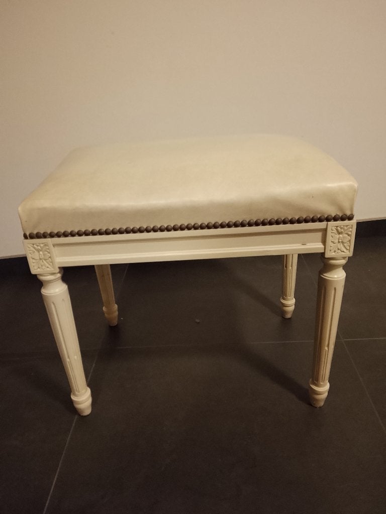 Pianostoeltje, Enlèvement, Comme neuf, Blanc, Piano