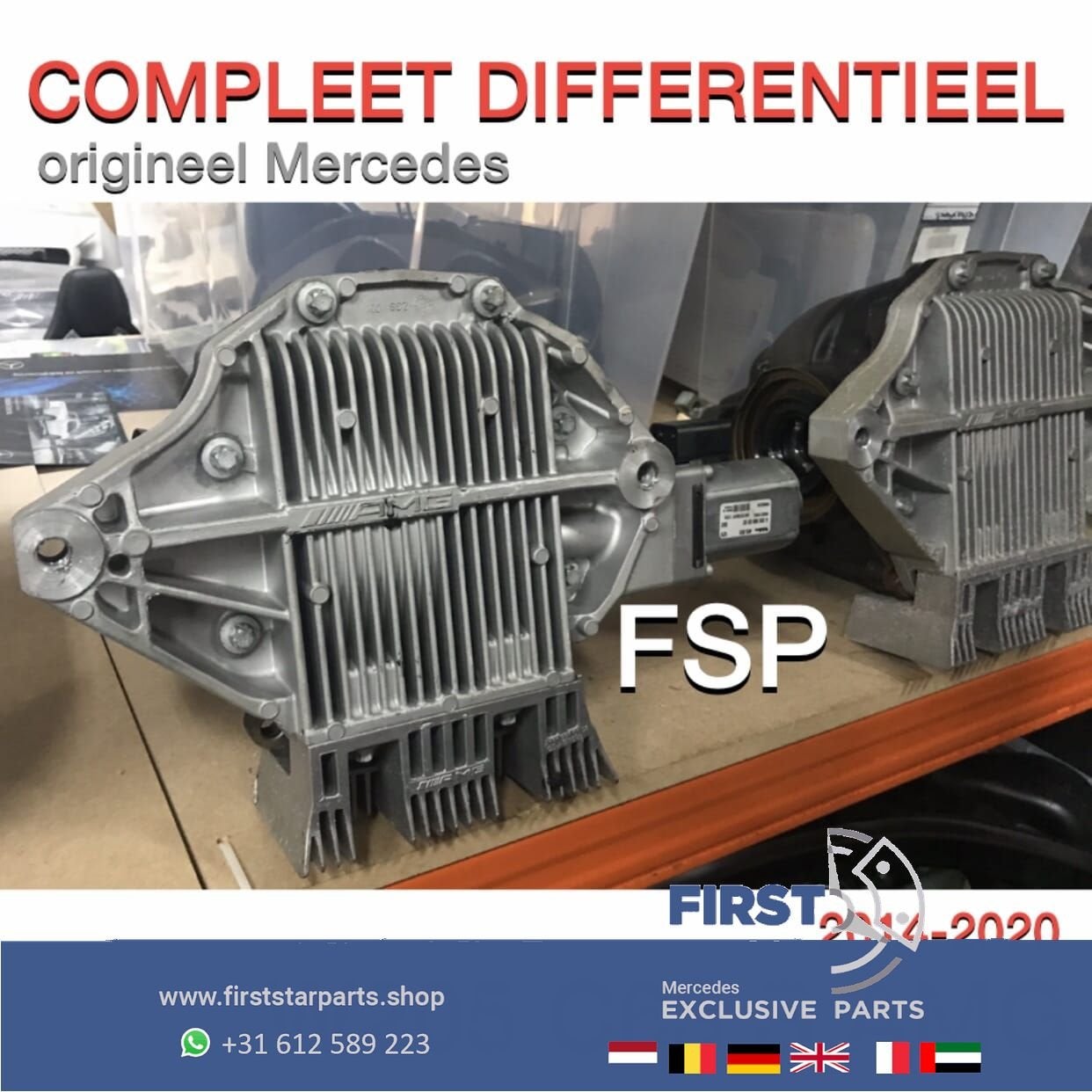 A2133510200 W205 C63 E63 S DIFFERENTIEEL COMPLEET Mercedes C, Auto-onderdelen, Gebruikt, -, Ophalen of Verzenden, -