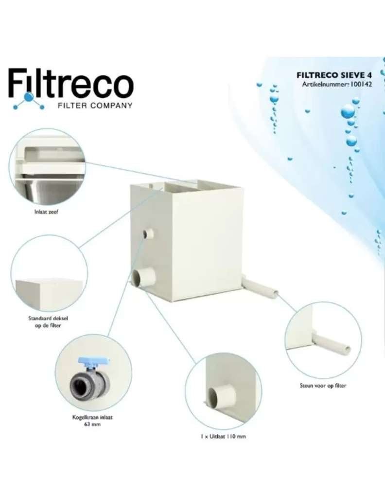 Filtreco Sieve 4 (alimenté par pompe -> pas par gravité), Enlèvement, Comme neuf, Filtre de bassin