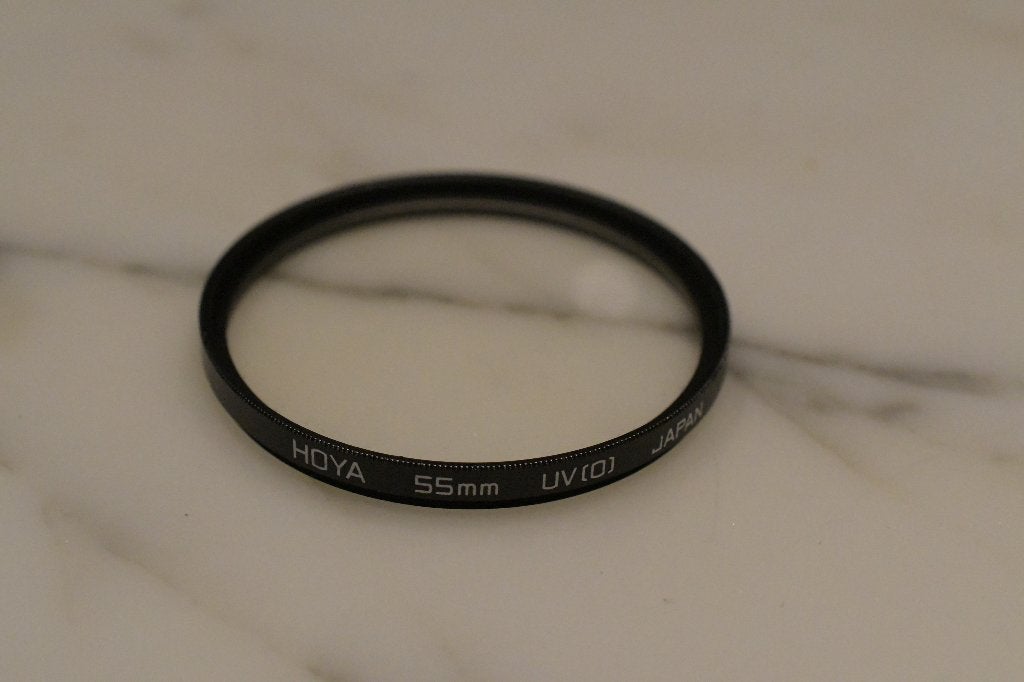 Hoya UV filter 55mm, Gebruikt, UV-filter, Ophalen of Verzenden, 50 tot 60 mm