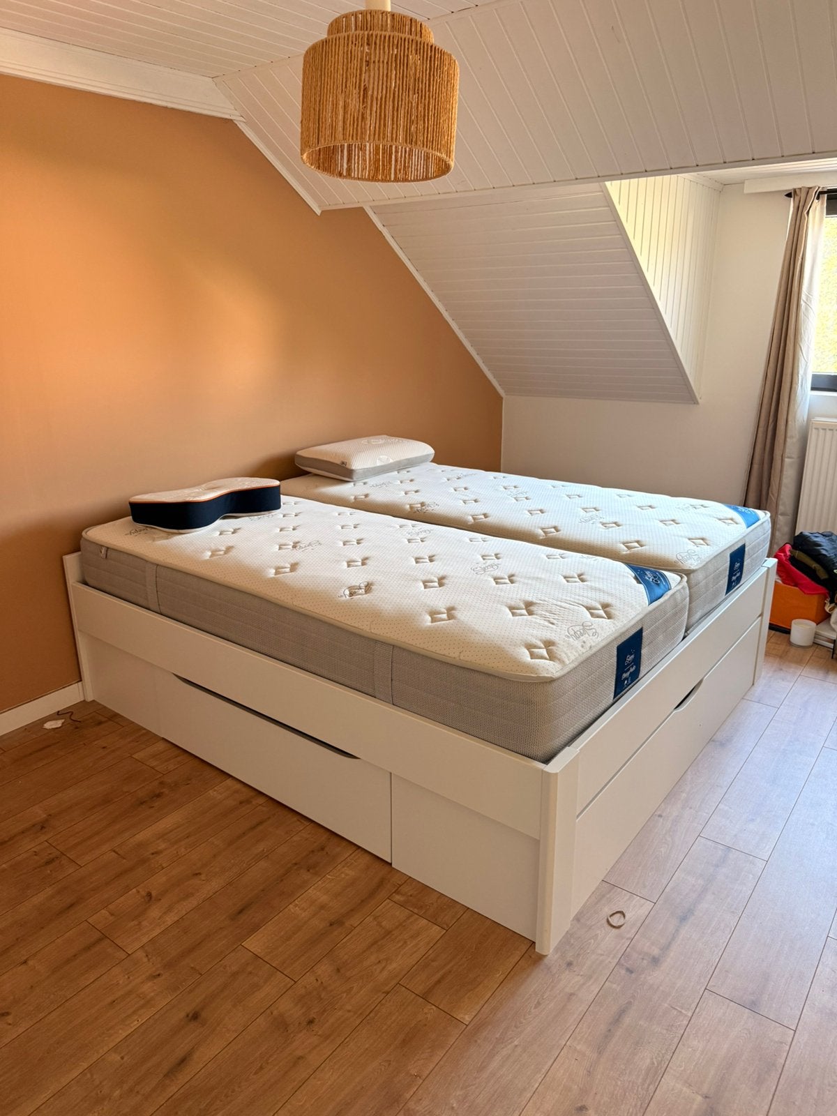 Bed met opberglades 180x200, Huis en Inrichting, Ophalen, Zo goed als nieuw