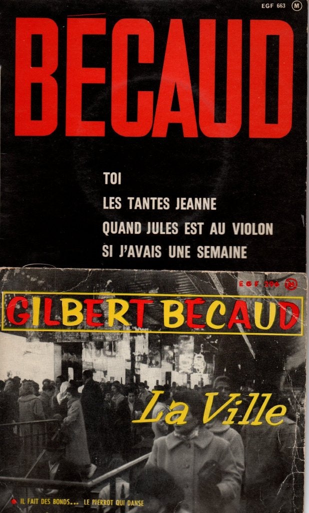Disques 45 Tours de Sheila Richard Anthony Gilbert Bécaud, Pochette photo, Enlèvement ou Envoi, Utilisé, Pop