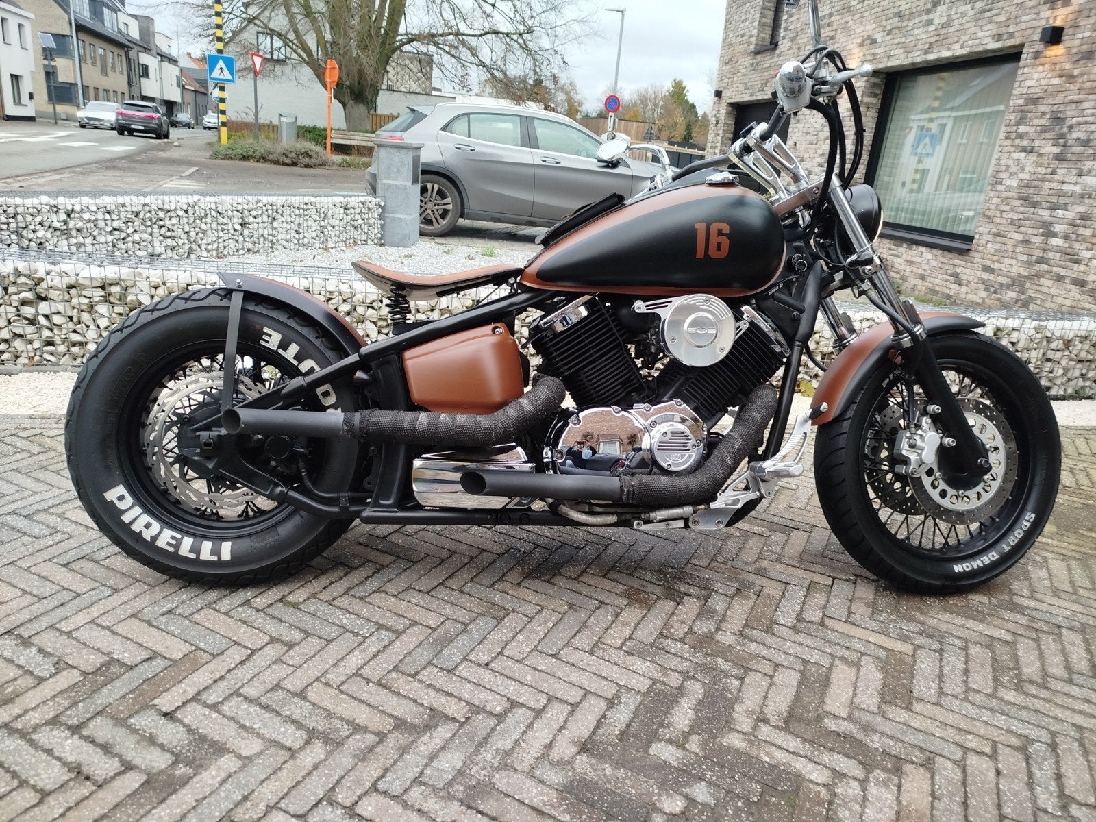 Yamaha dragstar 1100 custom made bij NL bobber, Motos, Enlèvement, Utilisé