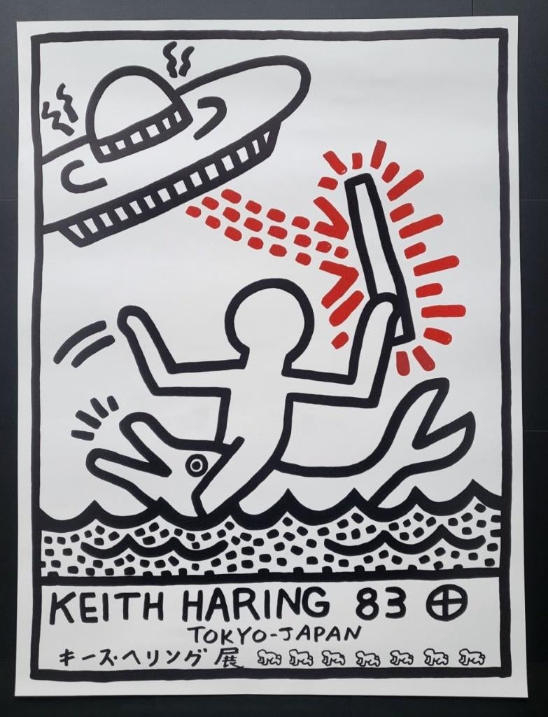 Keith Haring - Japan 1983 - Exhibitie-affiche, Ophalen of Verzenden