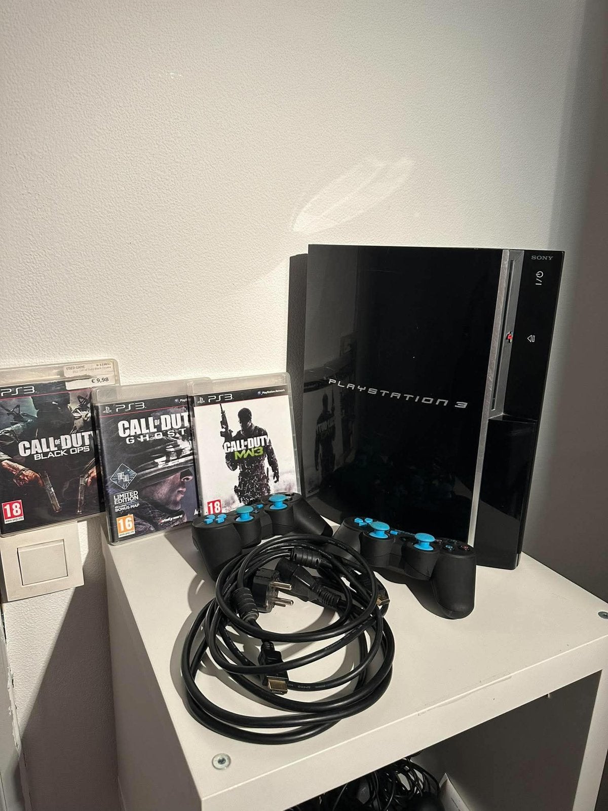 PlayStation 3 Phat, Games en Spelcomputers, Ophalen, Zo goed als nieuw, Met 2 controllers, Phat