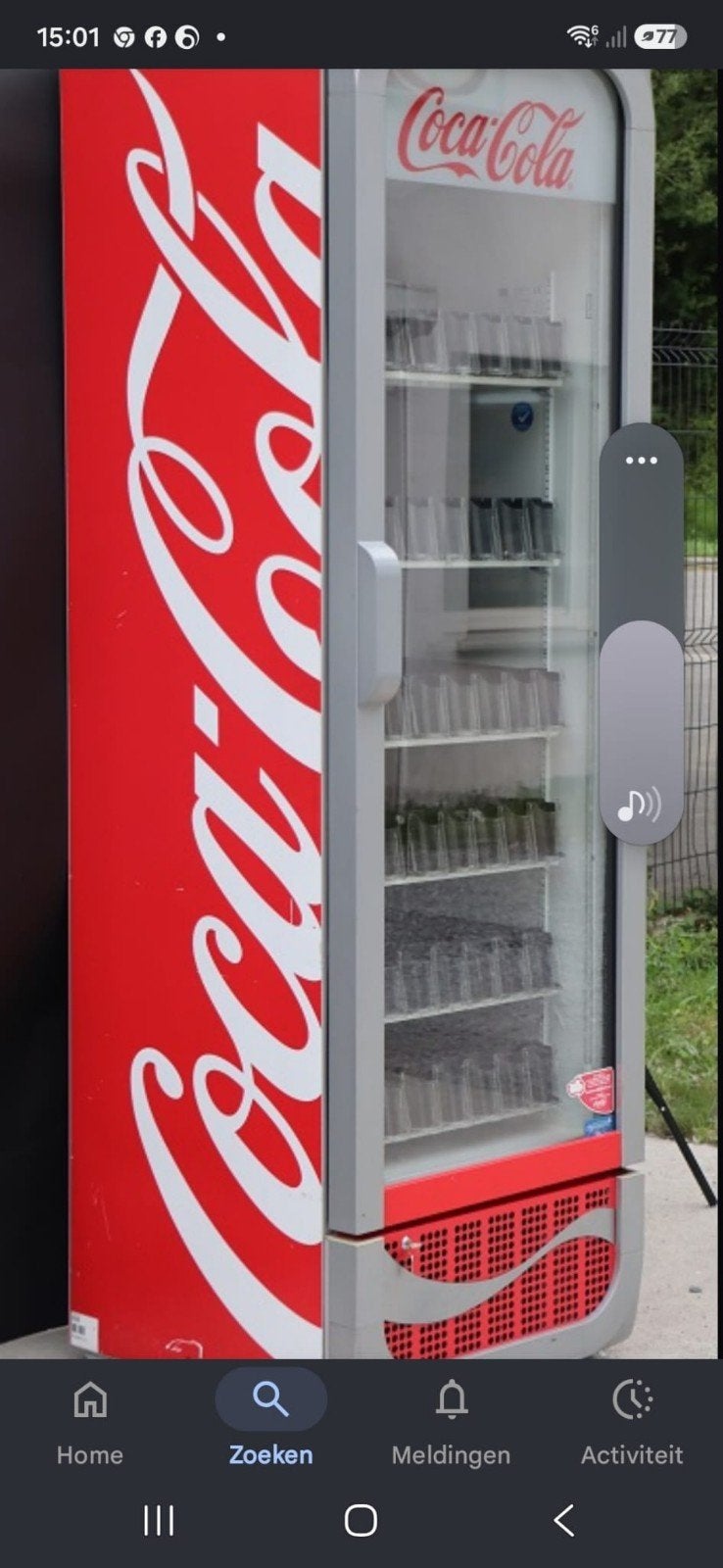 Coca cola frigo, Electroménager, Enlèvement, Comme neuf, Sans bac à congélation