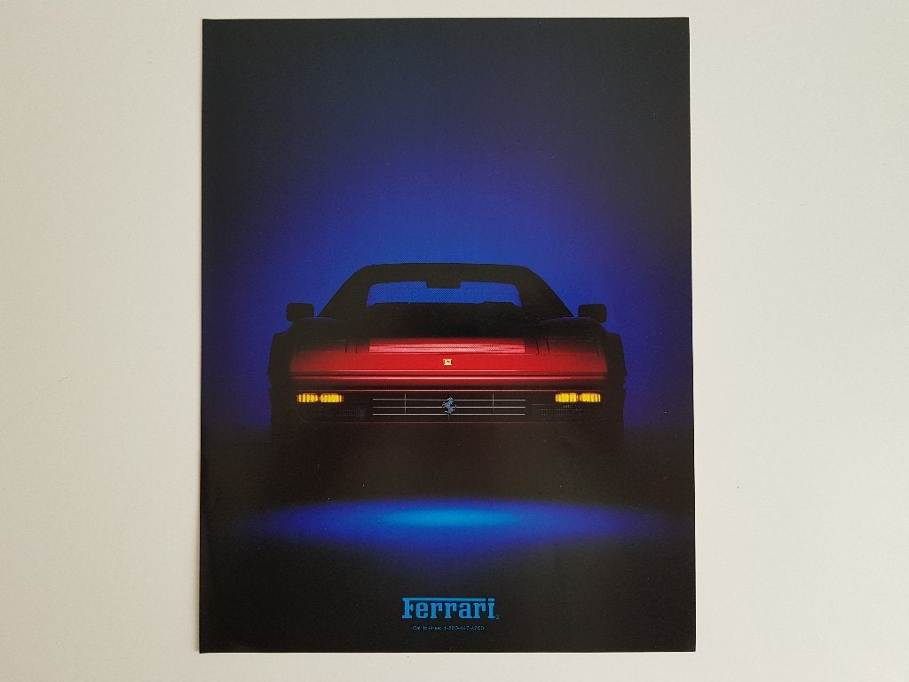 Ferrari 328 - Ferrari North America Promotiemateriaal (1986), Livres, Autos | Brochures & Magazines, Enlèvement ou Envoi, Ferrari