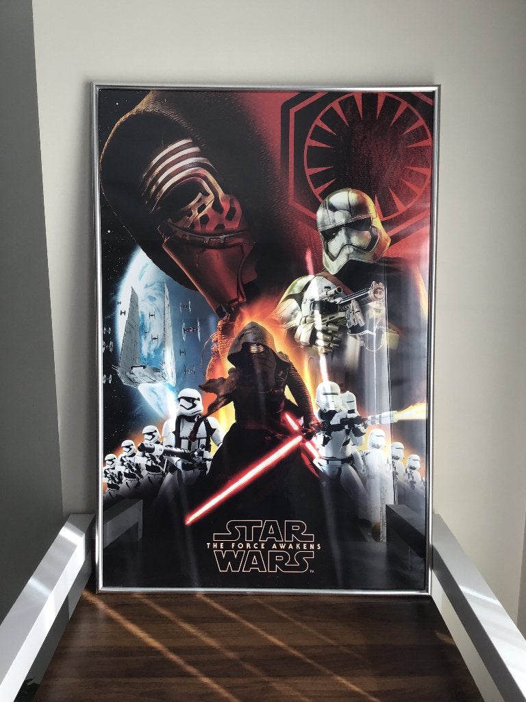 Kader met poster ‘Star Wars’., Ophalen