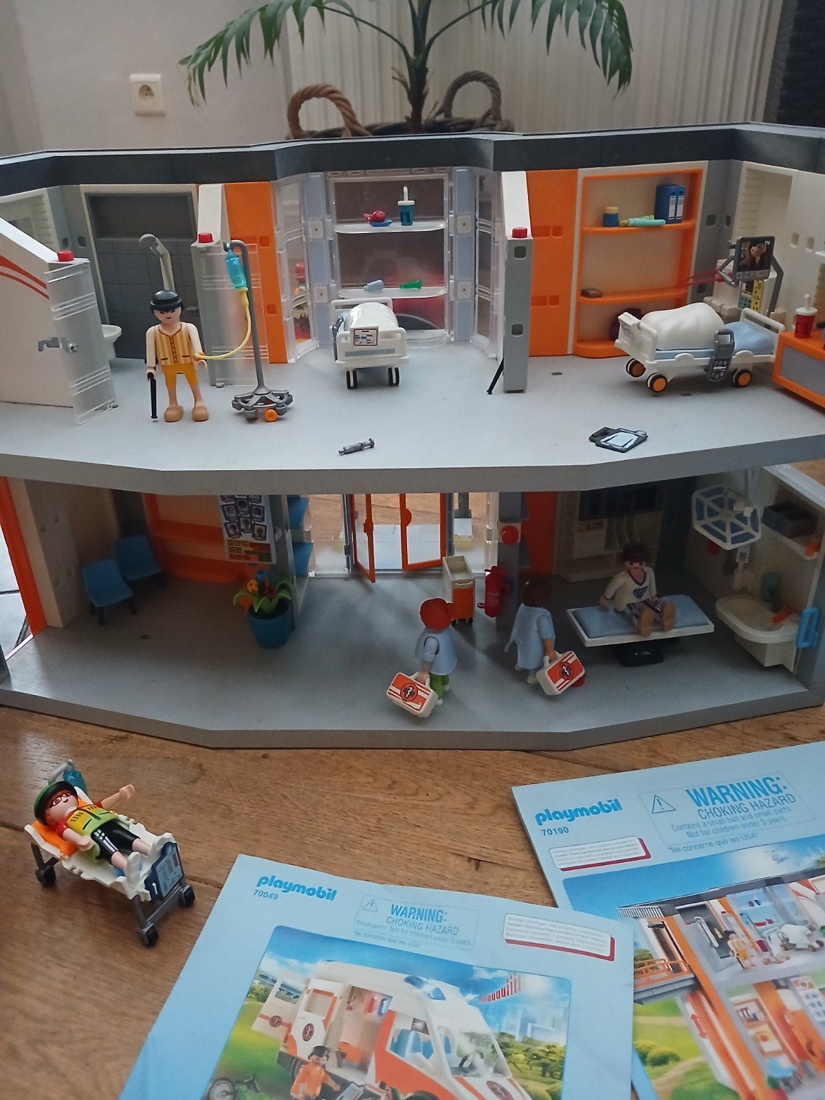 Playmobil ziekenhuis en ziekenwagen, Ophalen, Gebruikt