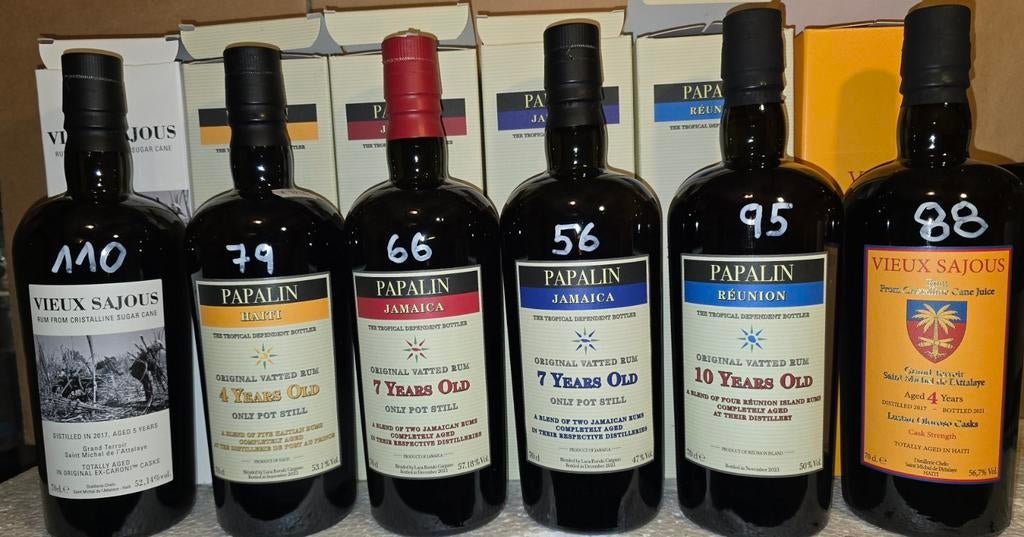Papaline, rum, rum, ijzer