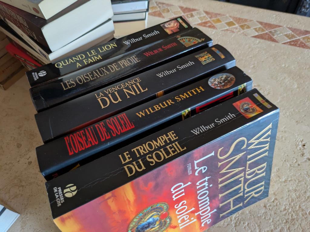 5 romans de Wilbur Smith (Livres d'un Grand Format) pour 8€., Boeken, Gelezen, Europa overig, Verzenden, Wilbur Smith.