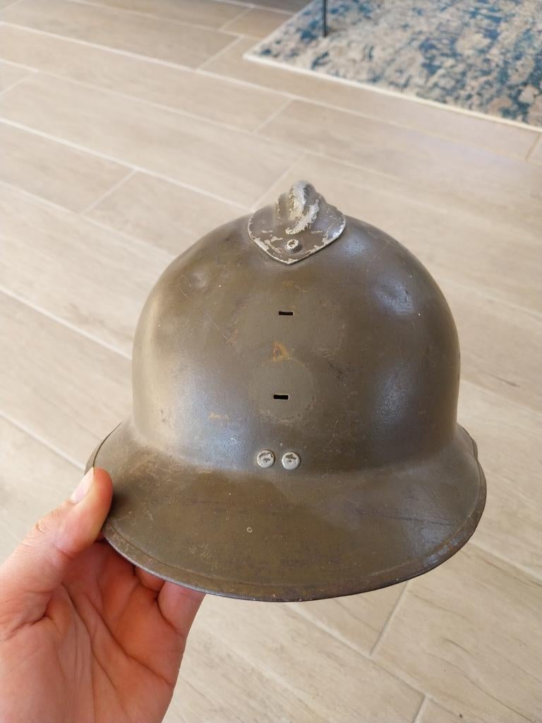 Franse m1926 helm wo2 infanterie, Verzamelen, Ophalen of Verzenden