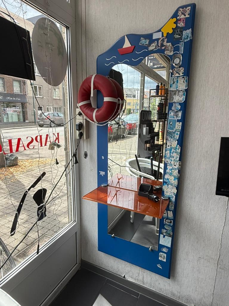 Barber spullen, Huis en Inrichting, Woonaccessoires | Spiegels, Ophalen, Gebruikt