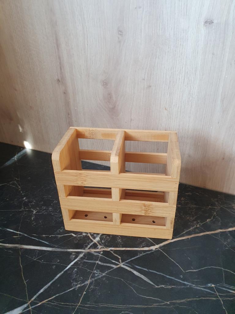 Houten bestekbakje 25 stuks, Ophalen, Nieuw, Hout