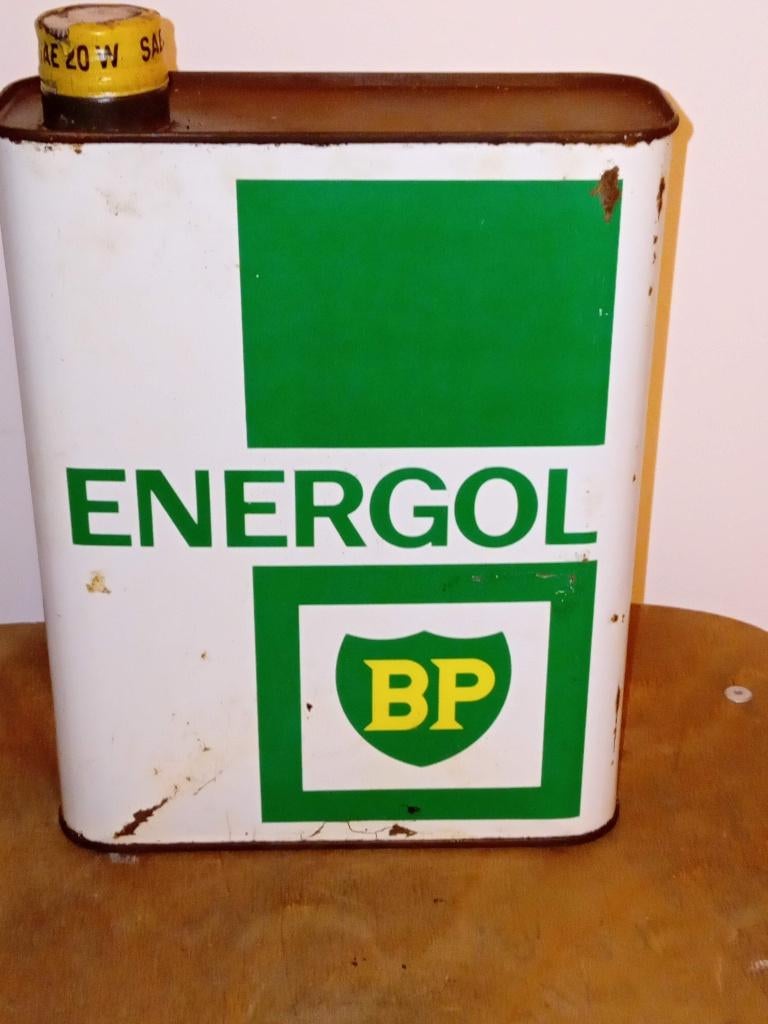 vintage olieblik ENERGOL, Verzamelen, Ophalen of Verzenden, Gebruikt