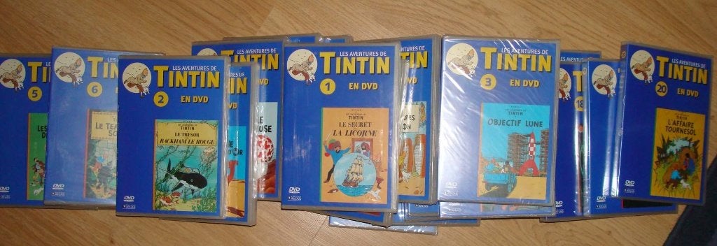 TINTIN 21 DVD DES AVENTURES DE TINTIN ET FASCICULES, Enlèvement, Tintin, Neuf, Autres types
