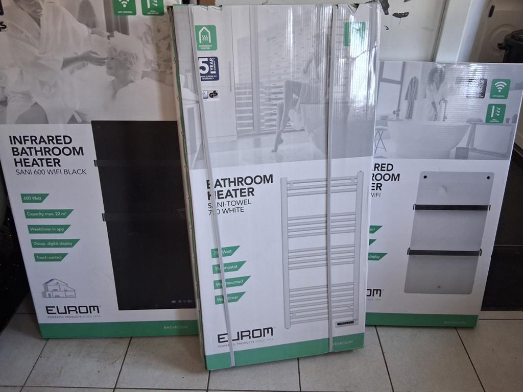 Elek badkamer radiator nieuw  eurom, Bricolage & Construction, Chauffage & Radiateurs, Enlèvement ou Envoi, Radiateur