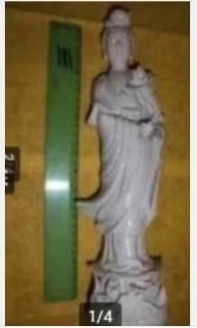 kwan yin beeld wit / kuan yin, Antiek en Kunst, Ophalen of Verzenden