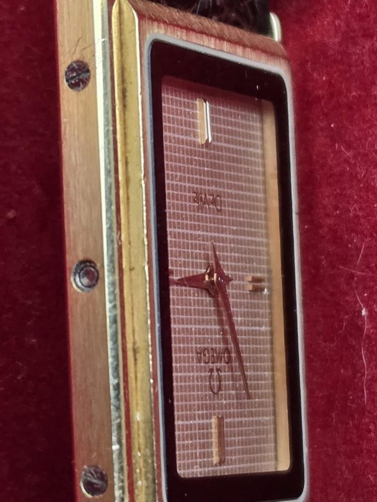 Omega Dames De Ville Quartz Vintage 1980s – original box, Overige merken, Overige materialen, Polshorloge, Ophalen of Verzenden