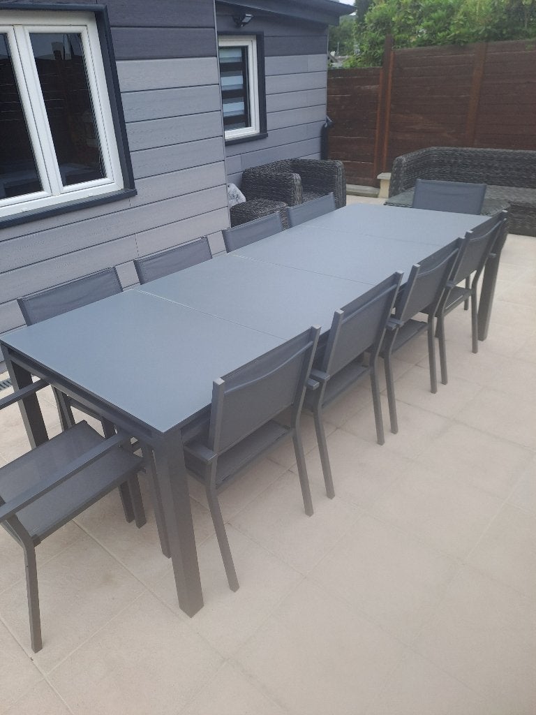 Table de jardin 2m56 - 3m20, Tuin en Terras, Tuintafels, Ophalen, Metaal