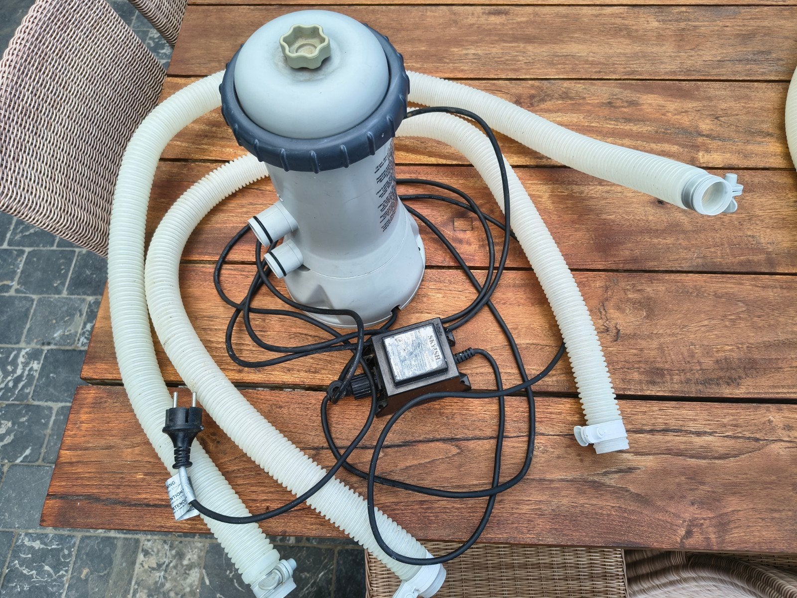 Intex Krystal Clear filterpomp, Ophalen