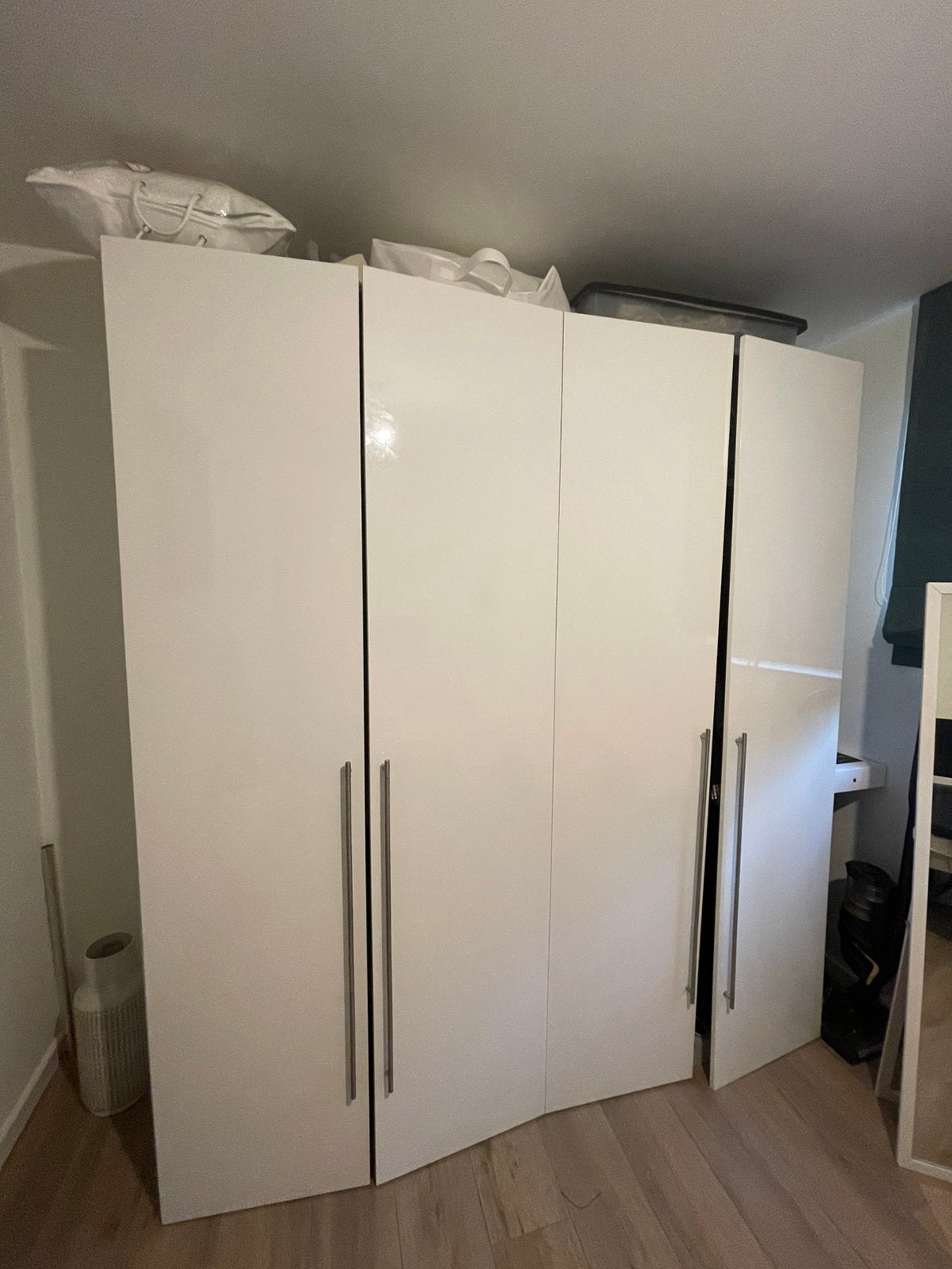 Kast met Gebruiksporen, Ophalen, Gebruikt, Hoogglans wit, 200 cm of meer