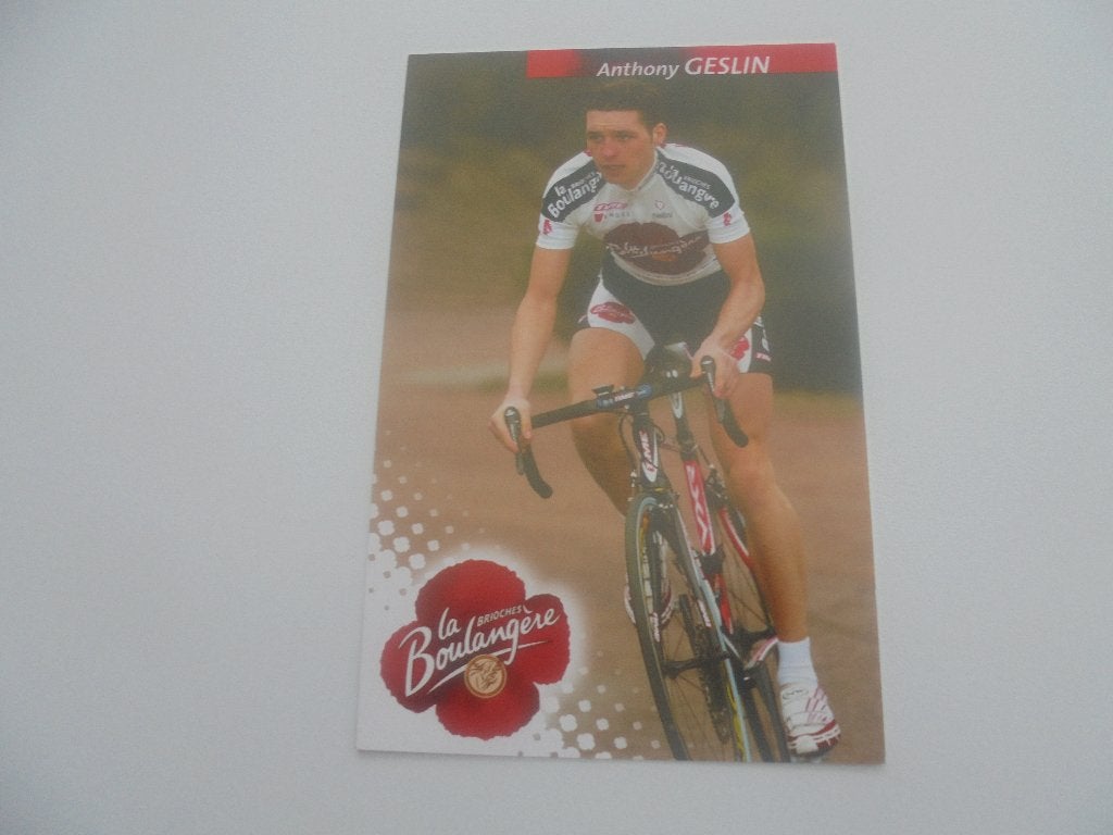 wielrenner-anthony geslin, Verzamelen, Foto's en Prenten, Verzenden, 1980 tot heden, Zo goed als nieuw, Foto
