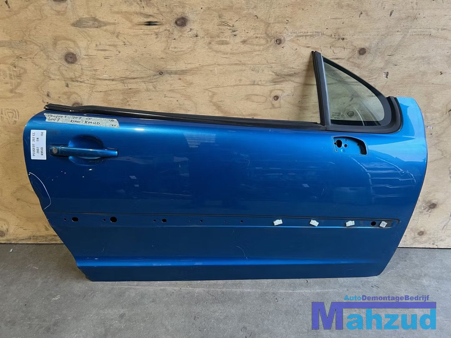 PEUGEOT 207 CC BLAUW KMUD rechts deur portier 2007-2015, Auto-onderdelen, Taurusavenue 1
2132 LS  Hoofddorp, NL, Gebruikt, Contact.group@renault.com