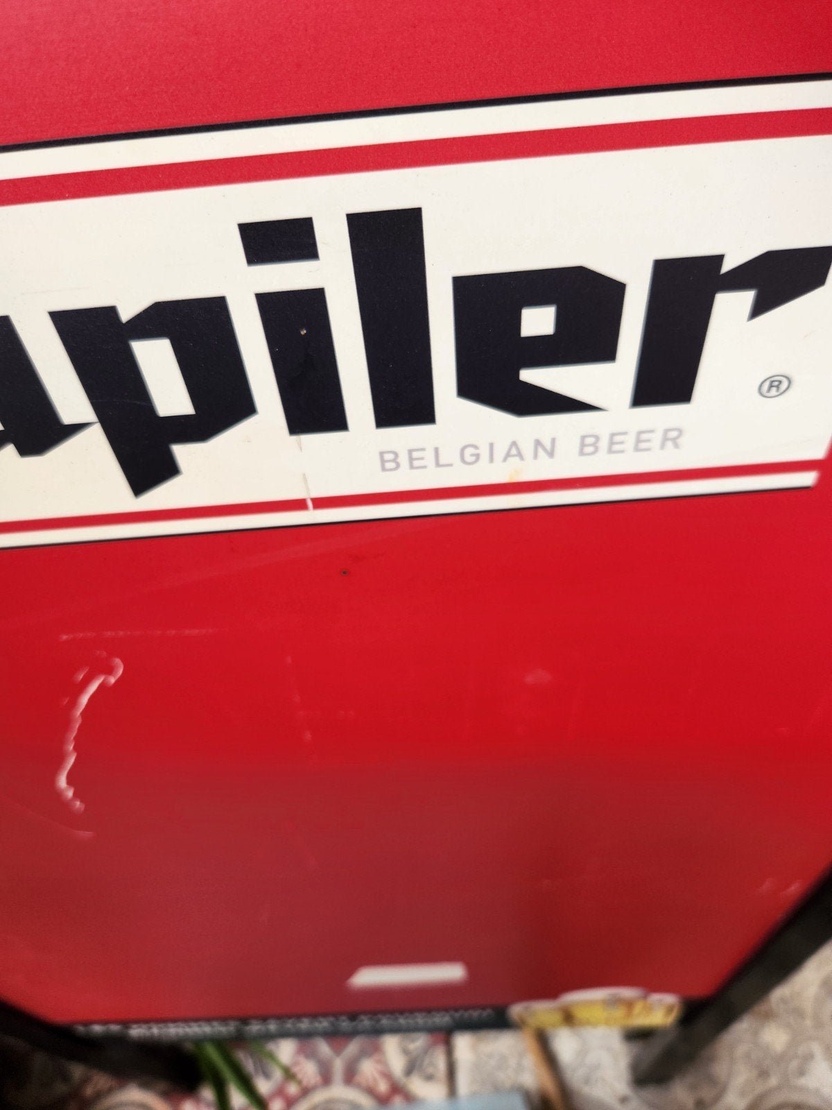 Bord Jupiler, Verzamelen, Ophalen, Gebruikt, Reclamebord, Plaat of Schild, Jupiler