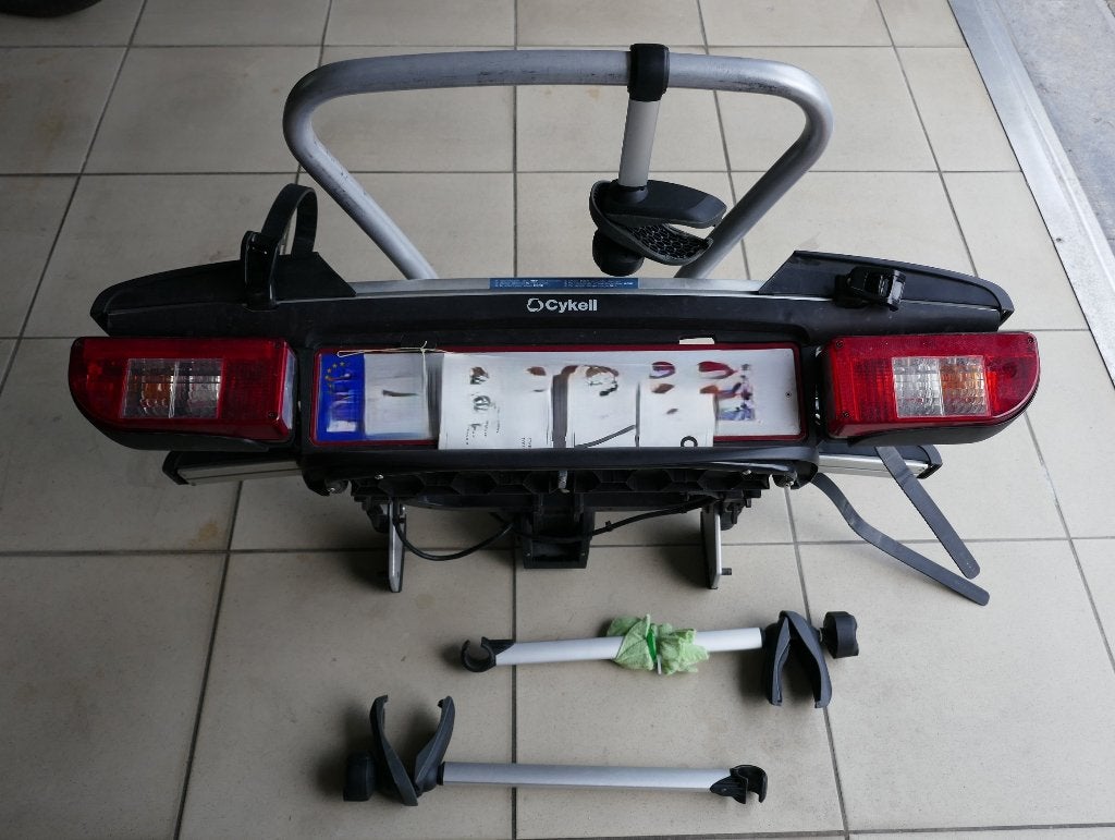 Fietsdrager Cykell, Autos : Divers, Porte-vélos, Utilisé, Support d'attelage, 2 vélos, Pneus larges, Vélo électrique, Enlèvement