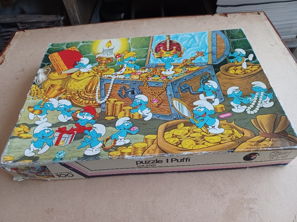 Puzzel 100 stukken de smurfen, Kinderen en Baby's, Ophalen of Verzenden