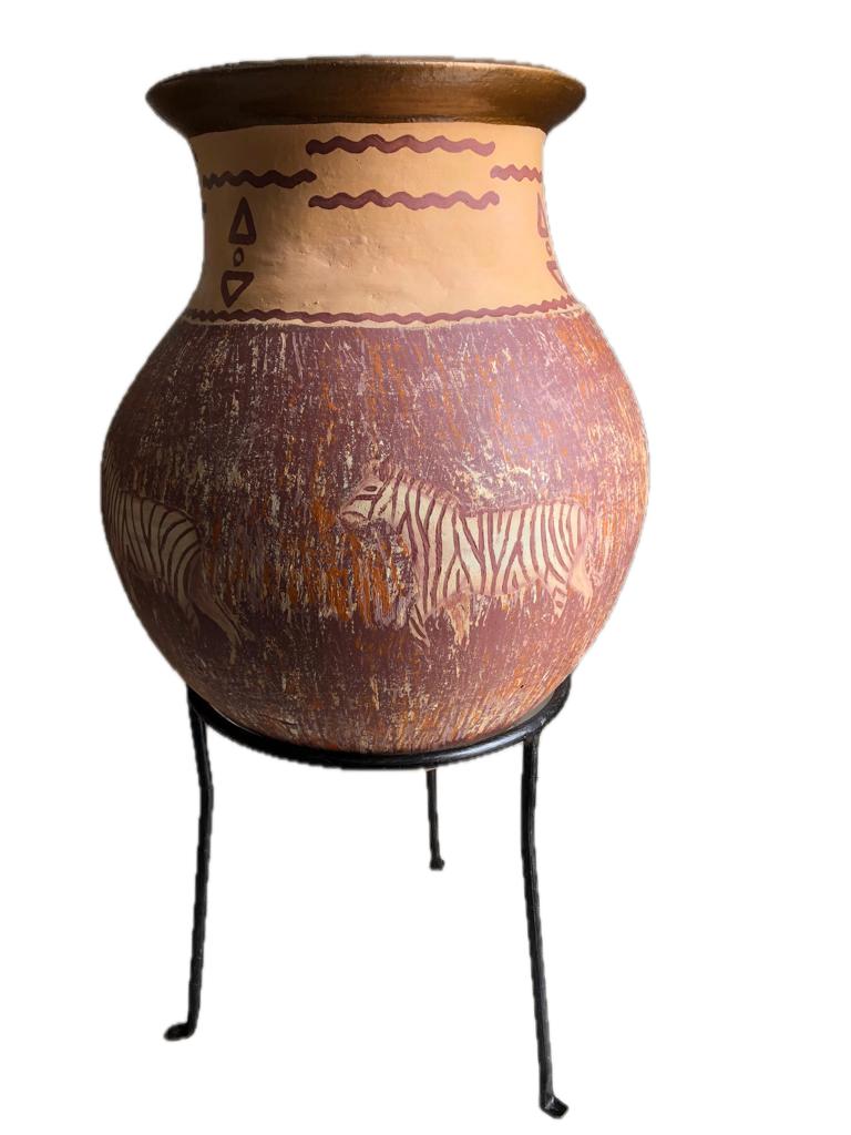 Vase africain, 75 cm ou plus, Autres couleurs, Poterie ou Porcelaine, Comme neuf