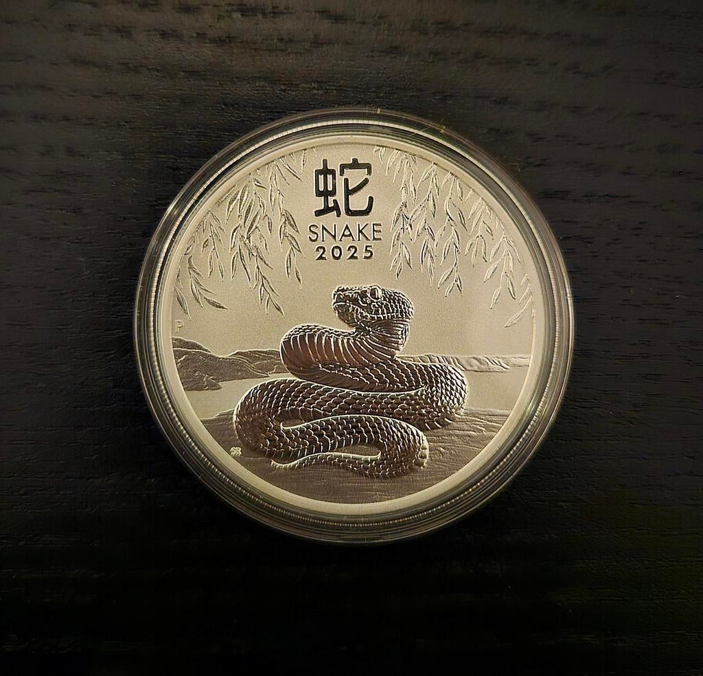Zilveren Munt: 1 oz Lunar III Year of the Snake 2025, Ophalen, Zilver
