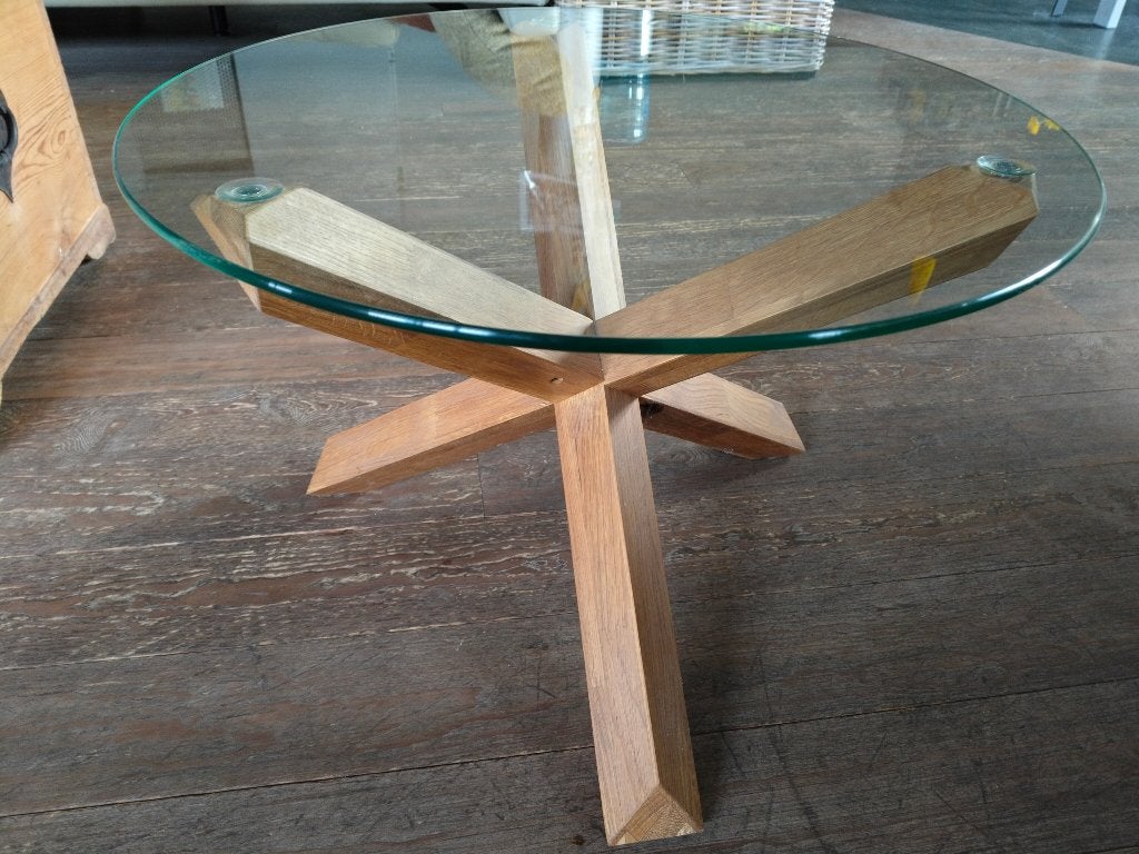 Salontafel, Huis en Inrichting, Tafels | Salontafels, Ophalen, 50 – 75, 50 tot 100 cm, Rond