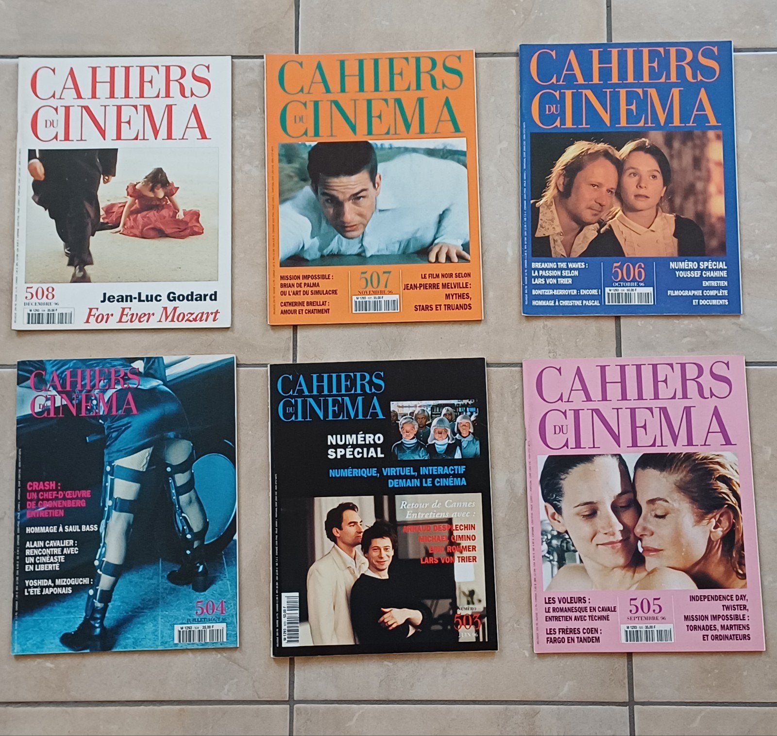 Lots de 65 revues 'Cahiers du Cinéma', Livres, Enlèvement, Comme neuf, Musique, Cinéma ou TV