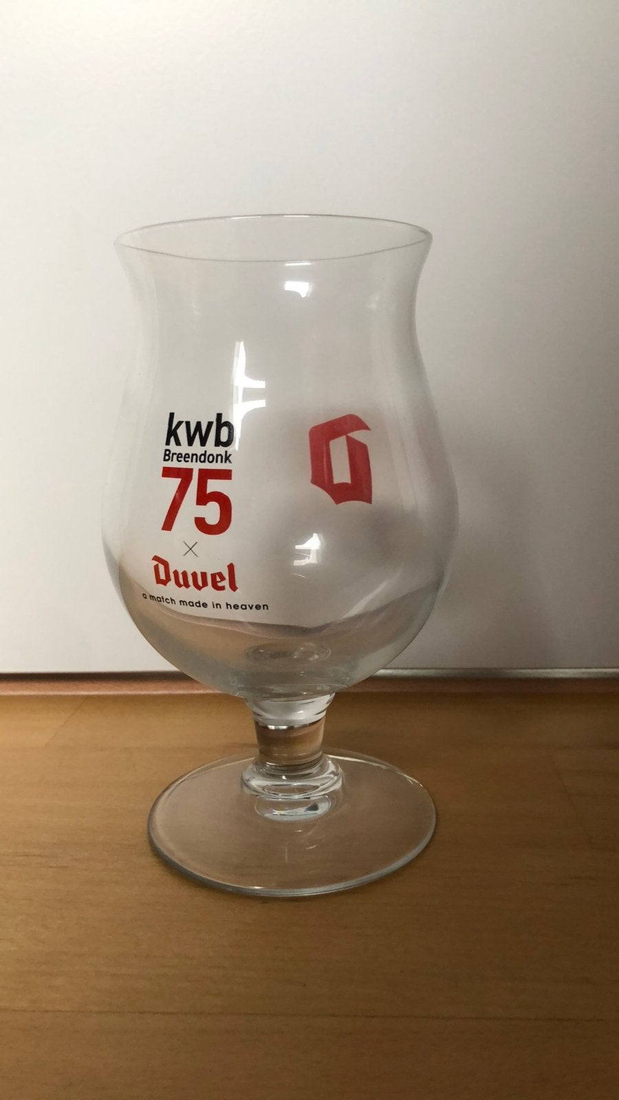 Duvel glas KWB Breendonk, Verzamelen, Ophalen of Verzenden, Nieuw, Bierglas