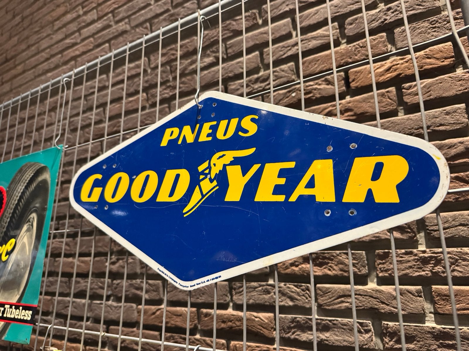 GoodYear banden oud reclamebord, Reclamebord, Gebruikt, ., Ophalen of Verzenden