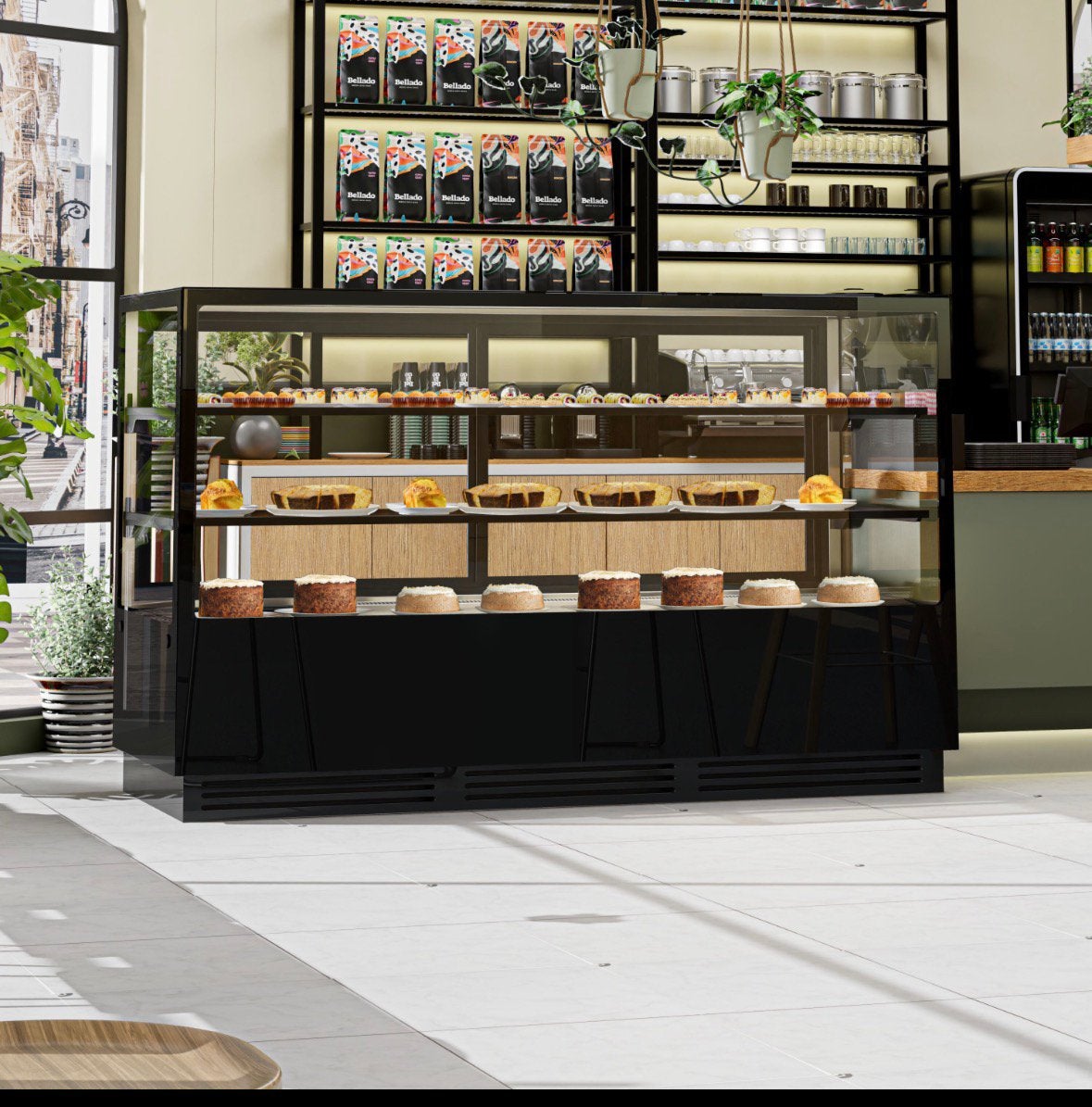 Vitrine réfrigérée pâtisserie, Electroménager, Réfrigérateurs & Frigos, Comme neuf, 200 litres ou plus, 120 à 140 cm, Enlèvement