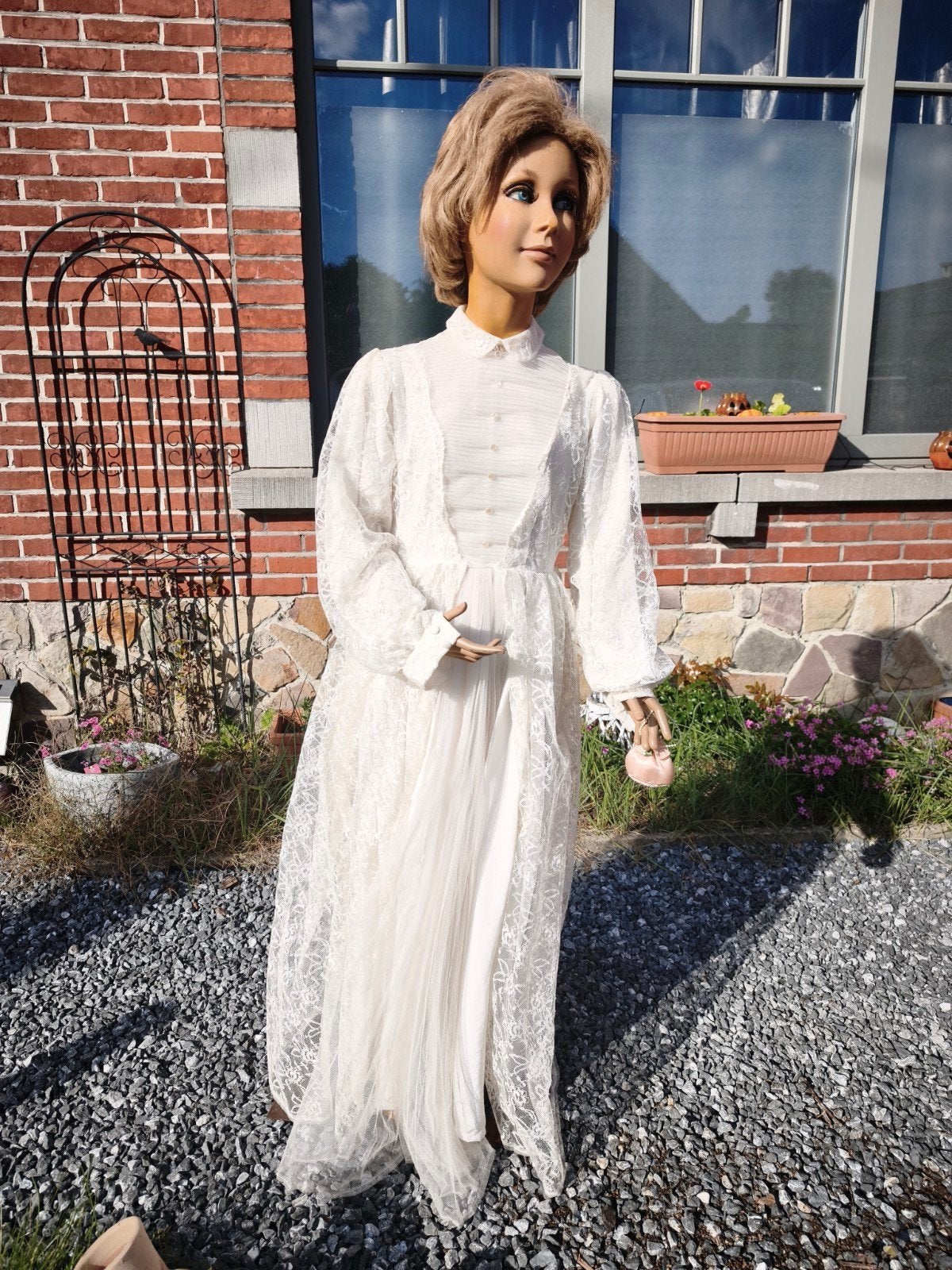 Vintage Jaren '70 Trouwjurk / Boho Maxi Jurk, Ophalen, Trouwjurk