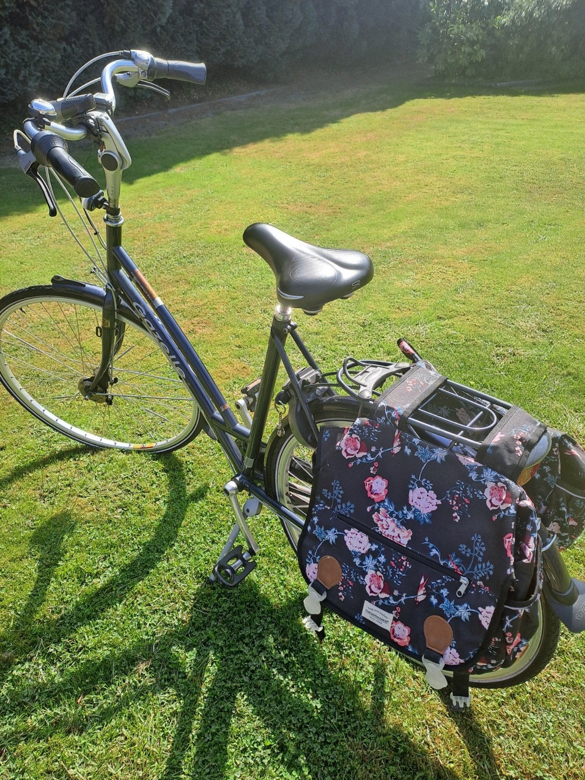 dames fiets donkerblauw gazelle, Ophalen