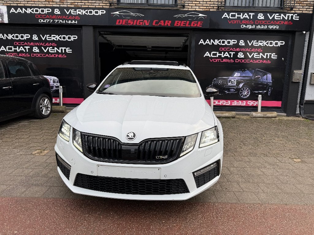 Skoda Octavia VRS 245 Panorama Navi elektrische stoel, Euro 6, Wit, Leder, Bedrijf