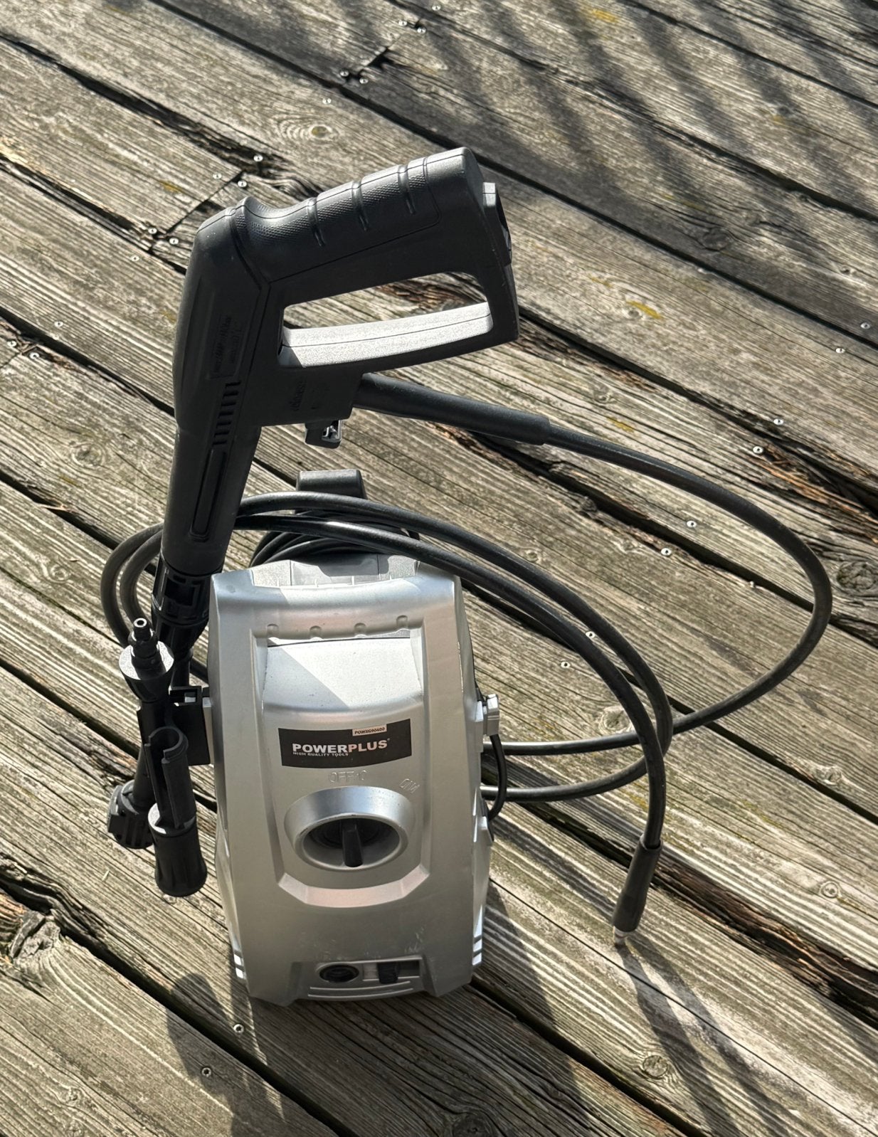 Powerplus Elektrische Hogedrukreiniger + Tuingslang (gratis), Tuin en Terras, Ophalen, Gebruikt