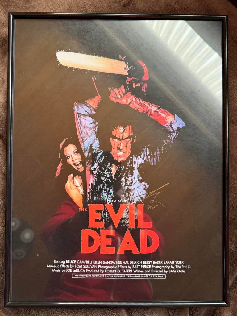 2 KADERS HALLOWEEN EN EVIL DEAD CANVAS, Ophalen of Verzenden, Nieuw, Film, Poster