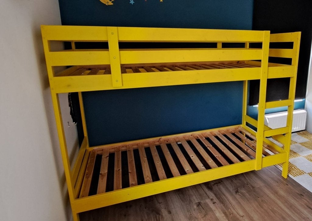 Stapelbed, Kinderen en Baby's, Kinderkamer | Stapelbedden en Hoogslapers, Ophalen, Gebruikt, Stapelbed