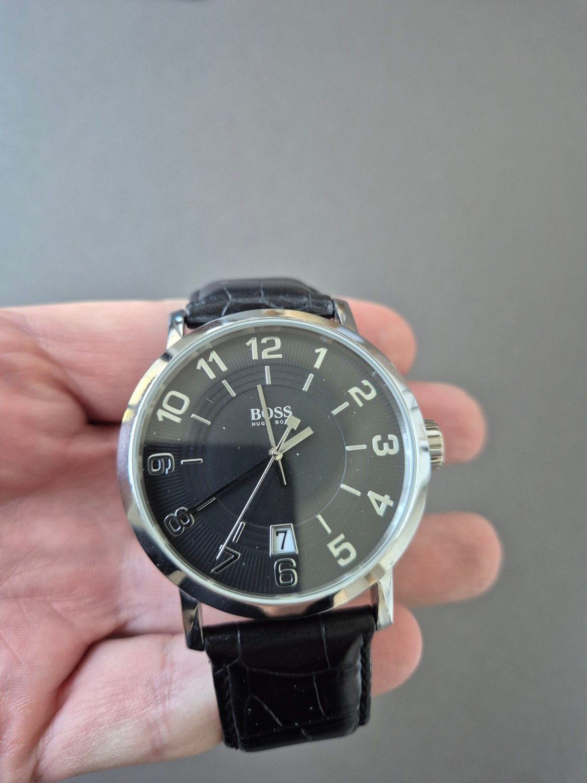 Montre BOSS quartz, Handtassen en Accessoires, Ophalen, Staal, Polshorloge, Overige merken