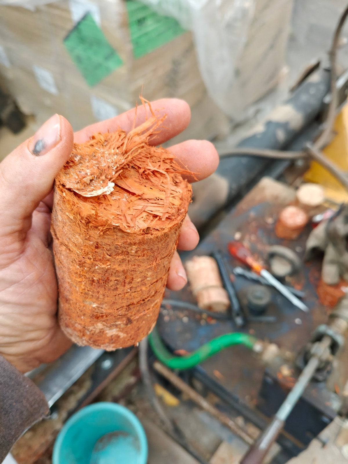 presse à briquettes, Enlèvement ou Envoi
