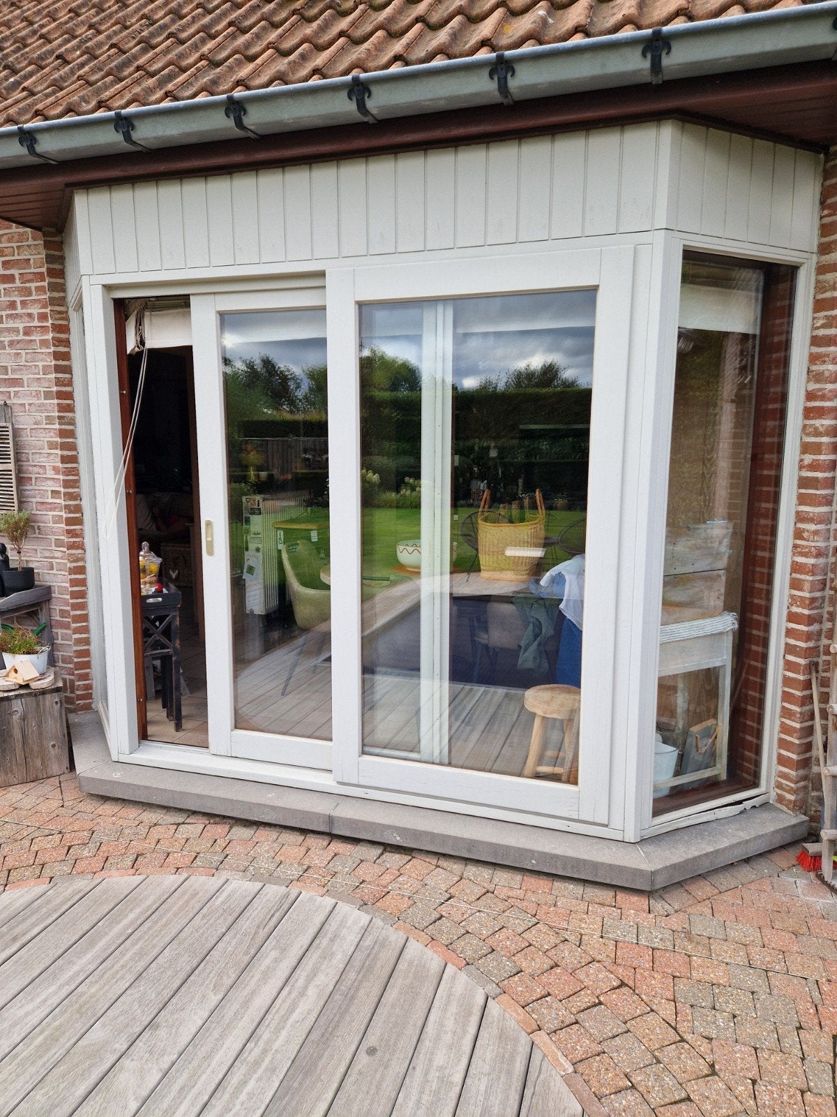 uitbouw / schuifraam, Ophalen
