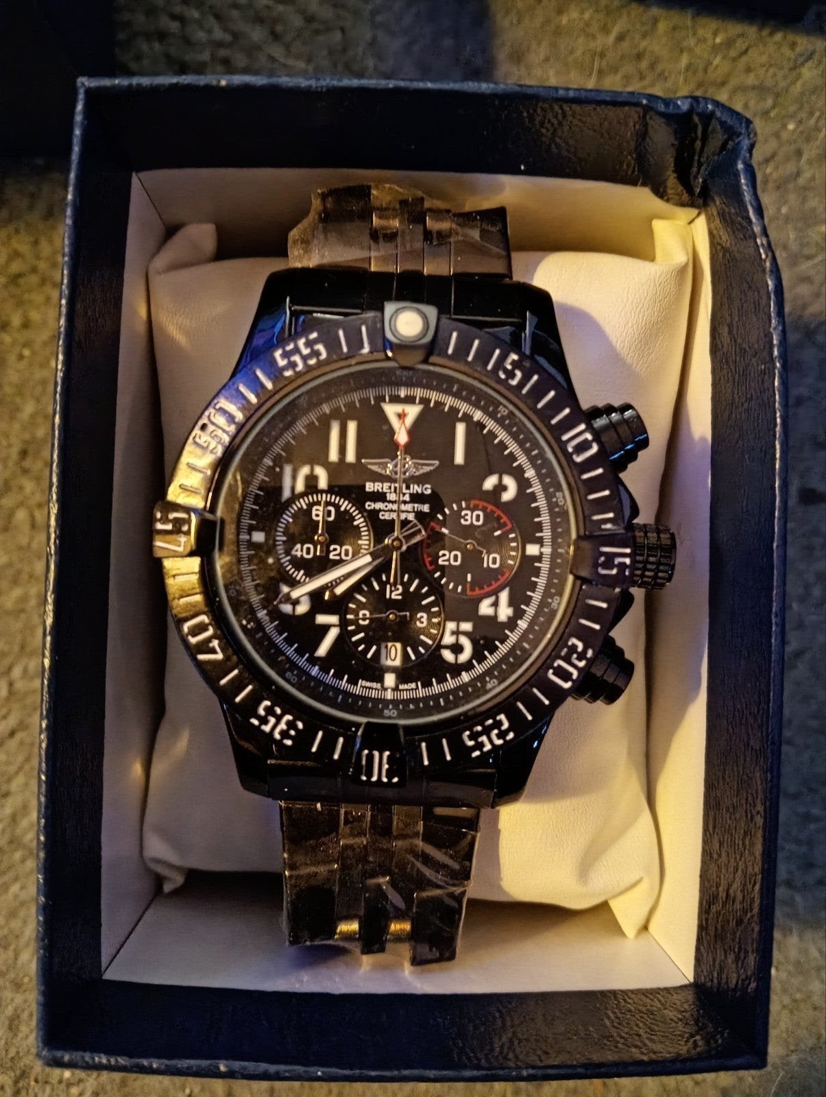 Breitling Avenger B01 Chronograph, Bijoux, Sacs & Beauté, Enlèvement ou Envoi, Breitling, Acier, Acier