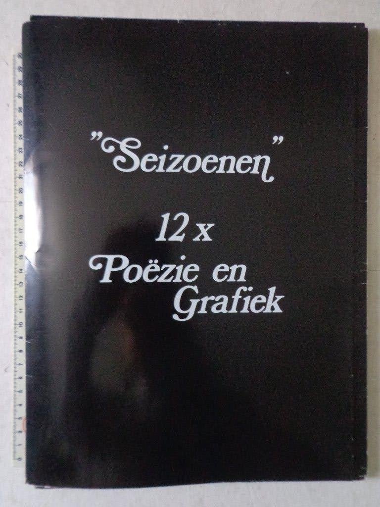 7 zeefdrukken + 5 offset "Seizoenen 12x Poëzie en Grafiek", Antiquités & Art, Édition limitée, Enlèvement ou Envoi, Sérigraphie